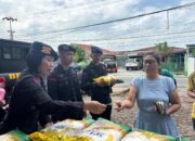 Brimob Polda Riau Gelar Pasar Murah di Tanjung Rhu, 2 Ton Beras Ludes Dalam Waktu Singkat