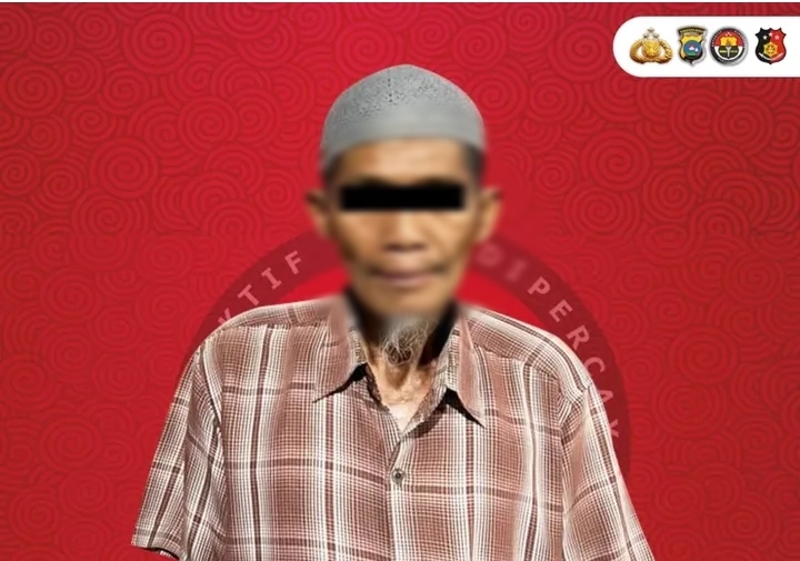 Pelaku kakek di Payakumbuh Diduga Cabuli Cucu Balita, Polisi Lakukan Penahanan. (Foto: dok Polres Payakumbuh)