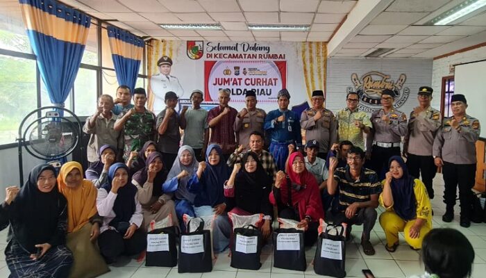 Serap Aspirasi Masyarakat, Polda Riau Gelar Jumat Curhat di Kecamatan Rumbai