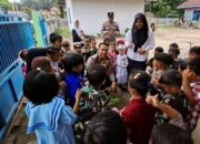 Polsek Lubuk Batu Jaya Gelar Green Policing, Tanamkan Cinta Lingkungan Sejak Usia Dini