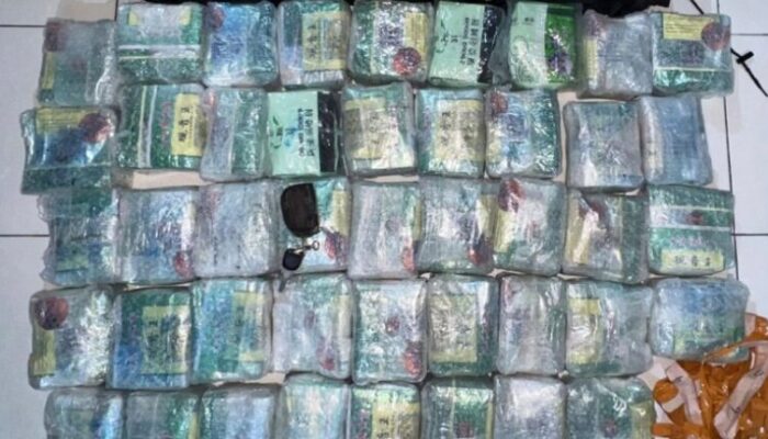 Polda Riau Tangkap Dua Kurir Jaringan Internasional Penyelundup 44 Kg Sabu di Pekanbaru