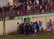 Video Kericuhan Semifinal Walinagari Baringin Cup Viral di Instagram, Wasit Garis Dikeroyok Suporter