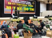Kapolsek Senapelan Hadiri Bakti Sosial HUT ke-80 TNI di Pekanbaru