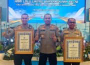 Polres Siak Raih Dua Penghargaan di HUT Lalu Lintas Bhayangkara ke-70 Polda Riau