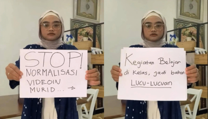 Netizen Soroti Guru Ngajar Murid Sambil Rekam Video di Kelas Demi Popularitas