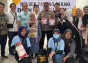 Polsek Payung Sekaki dan Komunitas JB Salurkan Bantuan Untuk Anak Penderita Stunting di Pekanbaru