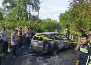 Mobil Honda Mobilio Terbakar di Inhil, Kapolres Perintahkan Penyelidikan Intensif