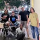 Polisi menunjukkan tersangka H alias Ambon, diduga spesialis pencuri peralatan tower telekomunikasi, usai ditangkap di Pesisir Selatan. (Ist)