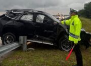 Fortuner Tergelincir di Tol Bangkinang, Satu Luka Berat dan Dua Luka Ringan