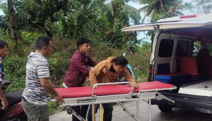 Kecelakaan Motor di Panorama Dua Sitinjau Lauik, Satu Korban Dilarikan ke Rumah Sakit