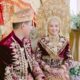 Ilustrasi pengantin saat prosesi adat Minangkabau, Sumatra Barat. (dok. Ig @herucandriko)