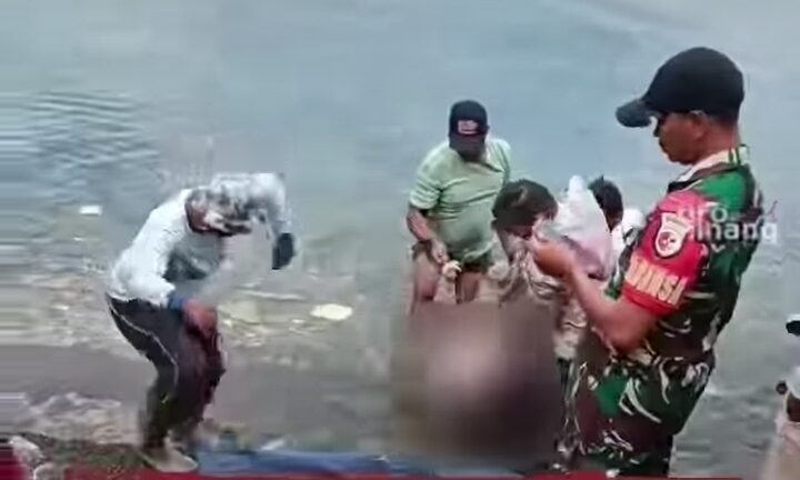 Evakuasi Mayat di Danau Maninjau, Korban Diketahui Warga Pekanbaru. (ist)