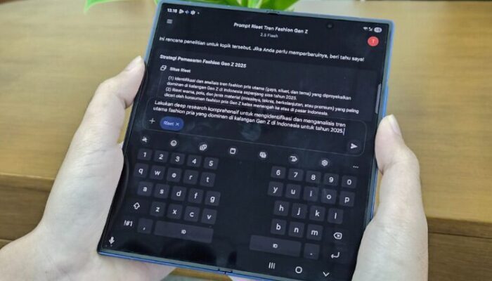 Gemini AI di Galaxy Z Fold7: Multitasking, Riset Instan, dan Visualisasi Ide di Satu Perangkat