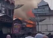 Kebakaran Lahap 11 Ruko di Pasar Kuok Kampar, Begini Kata Polisi