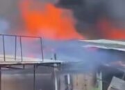 11 Ruko di Pasar Kuok Hangus Terbakar, Saksi Zahara: Api Terlihat dari Loteng