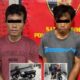 Penampakan dua pelaku pencurian velg mobil di Payakumbuh. (dok. Humas polres payakumbuh)