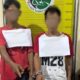Dua pria terduga pengedar sabu diamankan di Polres Tanah Datar usai ditangkap. (dok.Polres Tanah Datar)