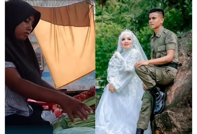 Suami Melda Safitri yang menceraikan istrinya setelah lulus PPPK di Aceh. (Foto: Facebook Safitri Alshop Aceh)