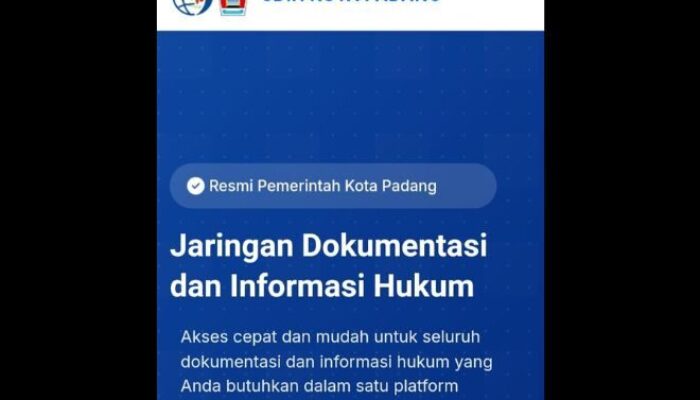 Kemenkumham RI Nobatkan JDIH Kota Padang Terbaik Se-Sumatera Barat