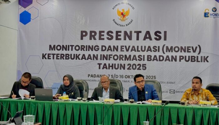 Lonjakan Signifikan Keterbukaan Informasi, 101 Badan Publik Sumbar Raih Predikat Informatif