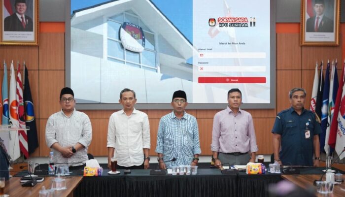 KPU Sumbar Resmi Luncurkan Aplikasi Sopan Sapa untuk Pelayanan Publik Pemilu yang Transparan