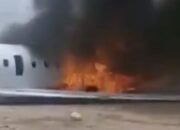 Jet Pembawa Menteri Kongo Hangus Terbakar Saat Mendarat