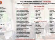 Terbaru, Ini Daftar 74 Korban Meninggal Dunia Banjir Bandang di Agam