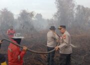 Kapolres Kampar Terjun Ke Lokasi Karhutla, Proses Pendingin Secara Intensif Dipercepat