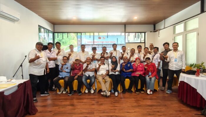 UKW JPS PWI Sumbar, Seluruh Peserta Dinyatakan Kompeten