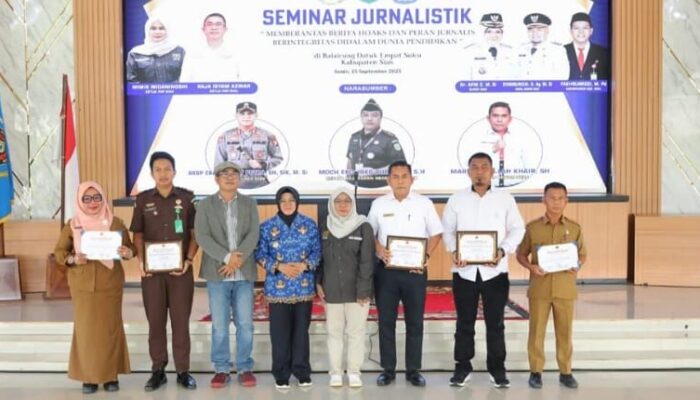 PWI Siak Gelar Seminar Integritas Jurnalistik, Bupati Afni: Pers adalah Mitra