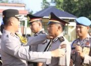 Polres Inhu Gelar Sertijab Empat PJU dan Satu Kapolsek