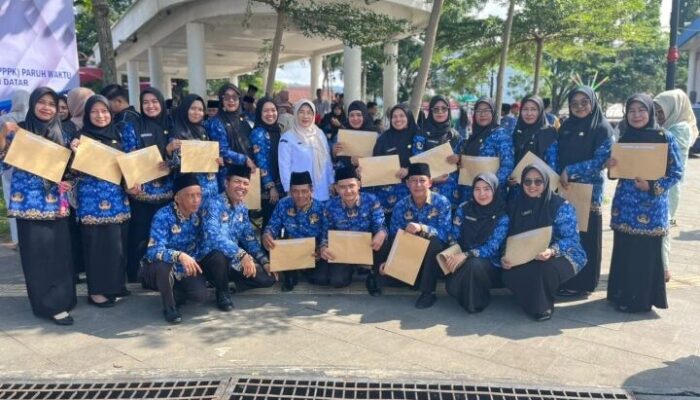 1.334 Honorer Tanah Datar Resmi Dilantik Jadi PPPK Paruh Waktu