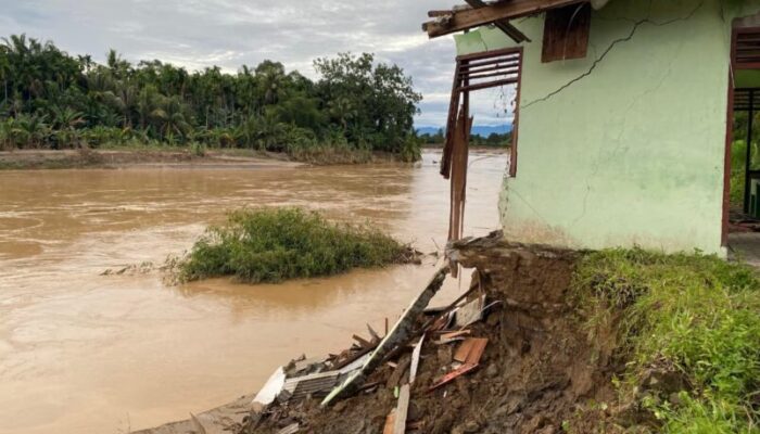 Abrasi di Batang Anai, Tujuh Rumah Ambruk Belasan Lain Terancam Runtuh