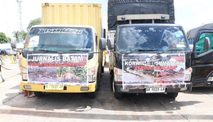 IJTI Korwil Sumatera Kirim Dua Truk Logistik ke Lokasi Bencana Sumbar