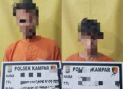 Kepergok Warga, Dua Pelaku Pencurian Sawit di Alam Panjang Diamankan Polsek Kampar
