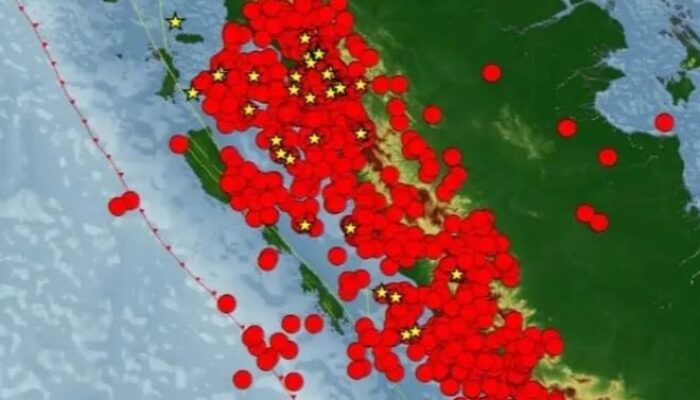 BMKG: 1.273 Gempa Bumi Guncang Sumatera Barat Sepanjang 2025
