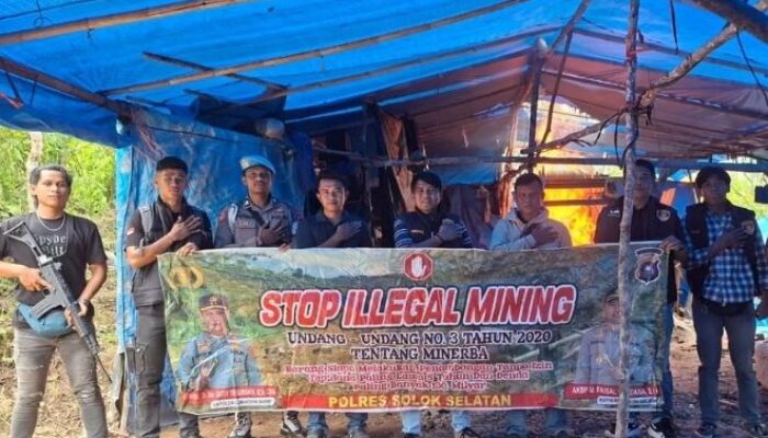 Berantas Tambang Ilegal, Tim Gabungan Musnahkan Peralatan PETI di Solok Selatan