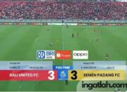 Hasil Pertandingan, Semen Padang FC Berbagi Poin dari Bali United