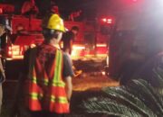 Satu Ruangan di Kantor Bupati Indragiri Hilir Riau Terbakar, Damkar berjibaku memadamkan api