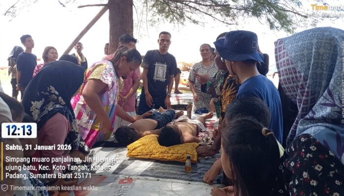 Tiga Bocah Terseret Arus di Pantai Kota Padang, Dua Meninggal