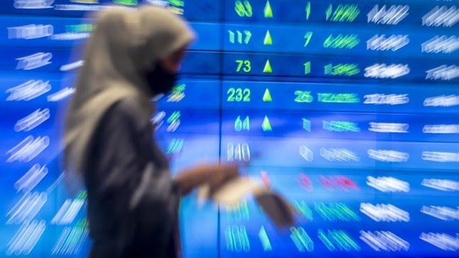 Indeks harga saham. (Foto: Antara Foto/ Muhammad Adimaja)