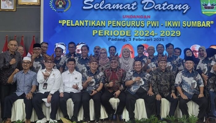 Pelantikan PWI Sumbar, Fokus Diskusi Kebencanaan Menuju Bangkit