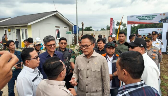 Groundbreaking Huntap Tanah Datar, Simbol Kebangkitan Ekonomi Pascabencana