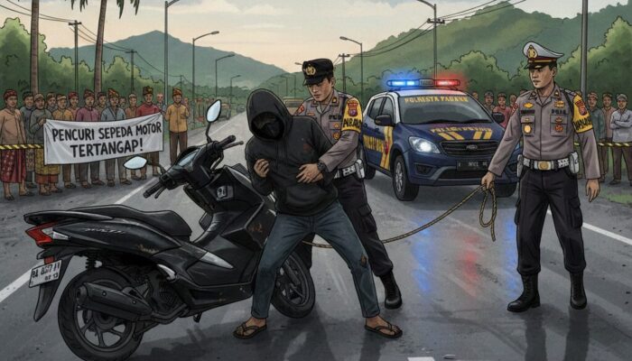 Polresta Padang Tangkap Pencuri Motor PCX Merah di Indarung