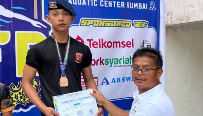 Bripda Dimas Aryo Giofanny Raih Perunggu di Alfa Akuatik Open Swimming Championship 2026