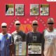 Empat pria yang diduga terlibat praktik judi song saat diamankan petugas usai penggerebekan di Jorong Galo Gandang, Kenagarian Andaleh, Kecamatan Luak, Kabupaten Limapuluh Kota. (dok.polrespayakumbuh)