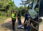 Bus Palala Tabrak Truk di Jalinsum Sijunjung, Penumpang Selamat