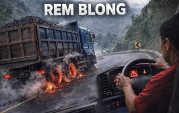 Ilustrasi rem blong/ AI
