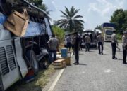 Begini Kronologi Kecelakaan Maut yang Tewaskan 4 Penumpang Bus di Pelalawan