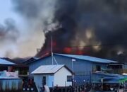 26 Rumah Hangus di Concong Luar, Api Juga Lalap Mapolsek dan Kantor Babinsa
